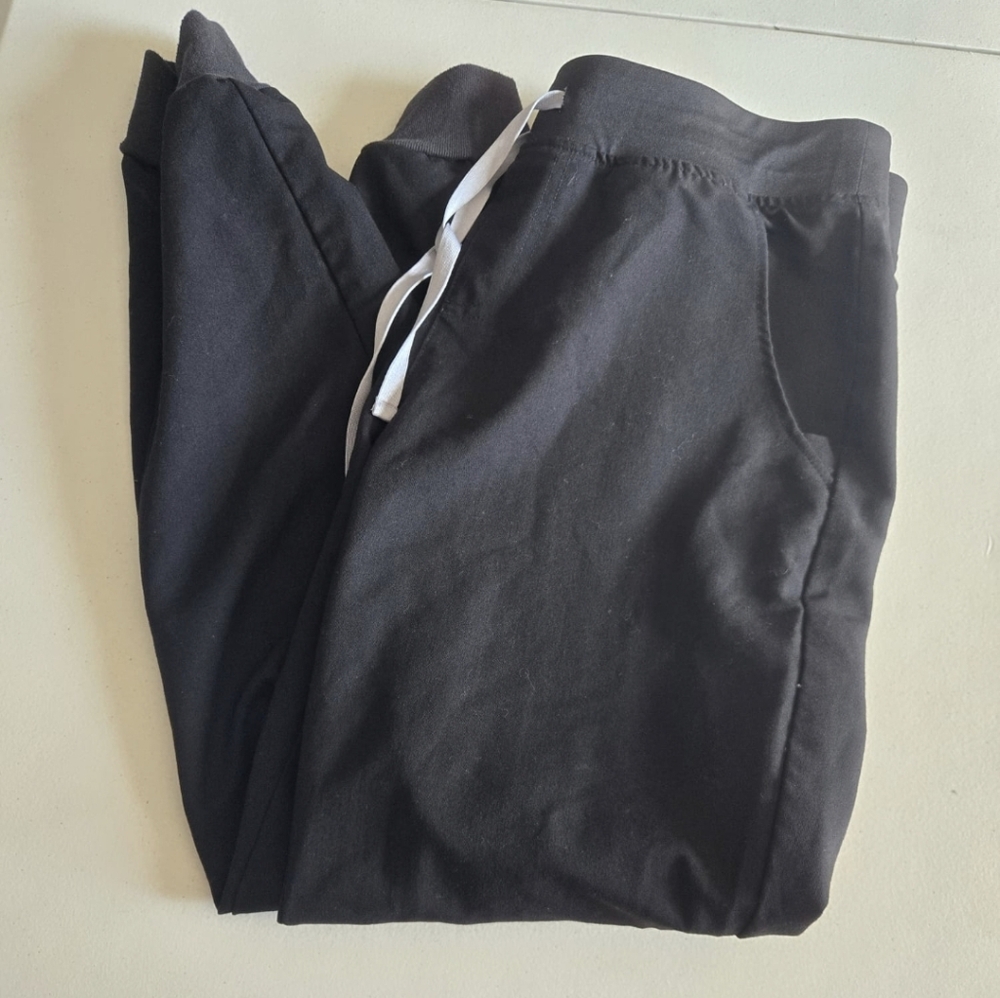 Figs Womens Zamora Jogger Scrub Pants Black Color Size Small